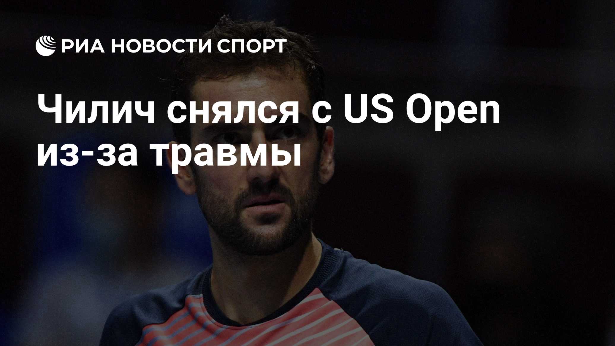 Чилич снялся с US Open из-за травмы