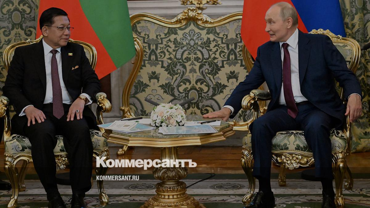 Путин: Россия готова присоединиться к добыче углеводородов в Мьянме