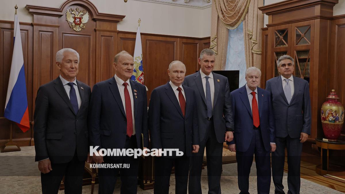 Путин встретился с руководителями фракций в Госдуме