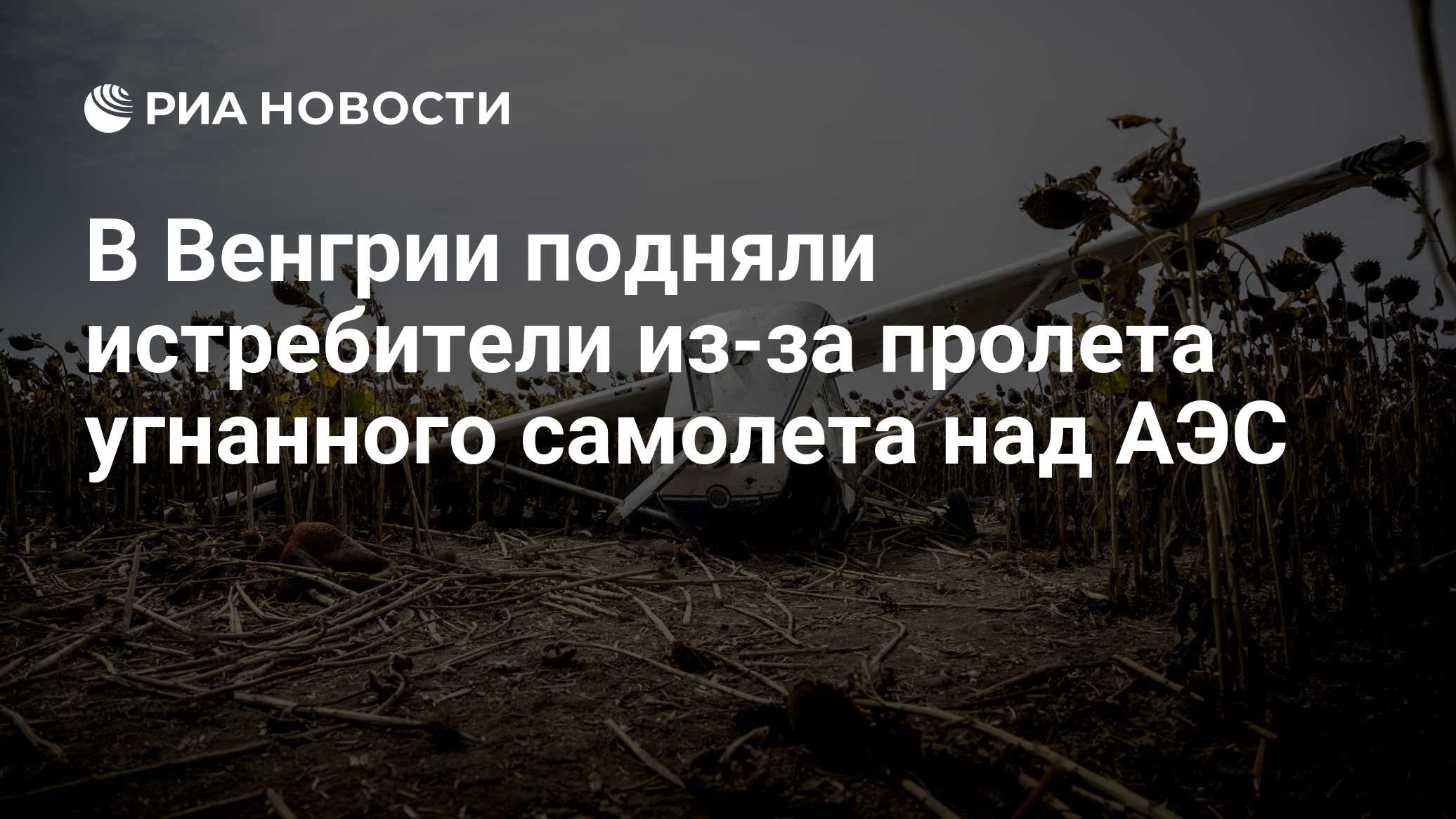 В Венгрии мужчина угнал самолет и направил его в сторону АЭС «Пакш»