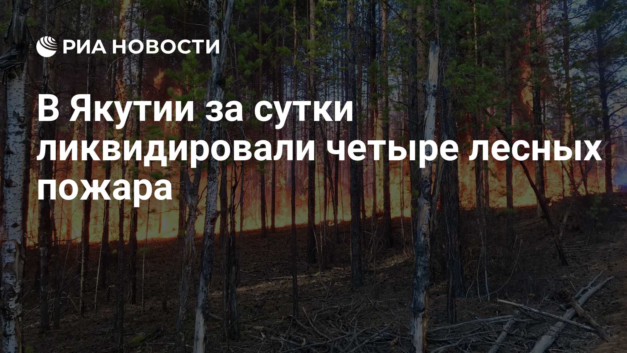 В Якутии за сутки ликвидировали четыре лесных пожара