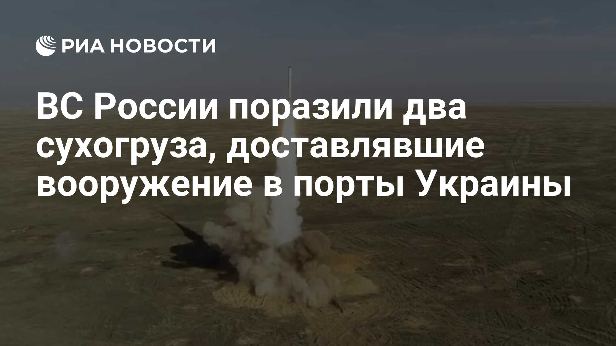 ВС РФ поразили два сухогруза в портах Николаев и Южный